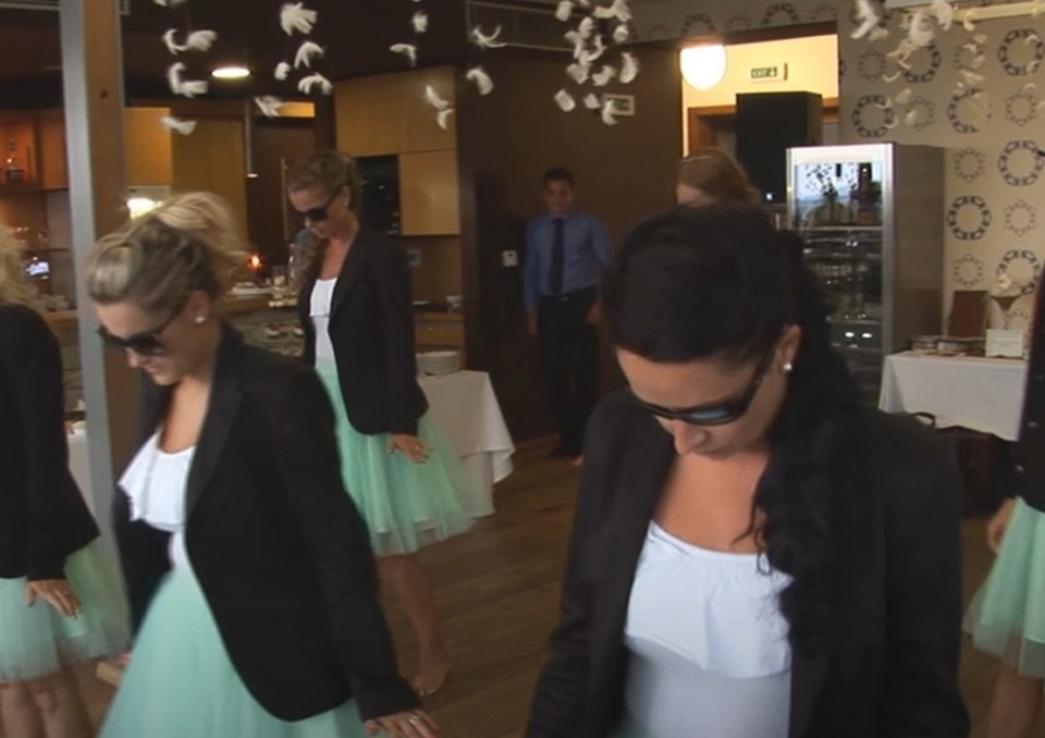 Wedding dance of companions